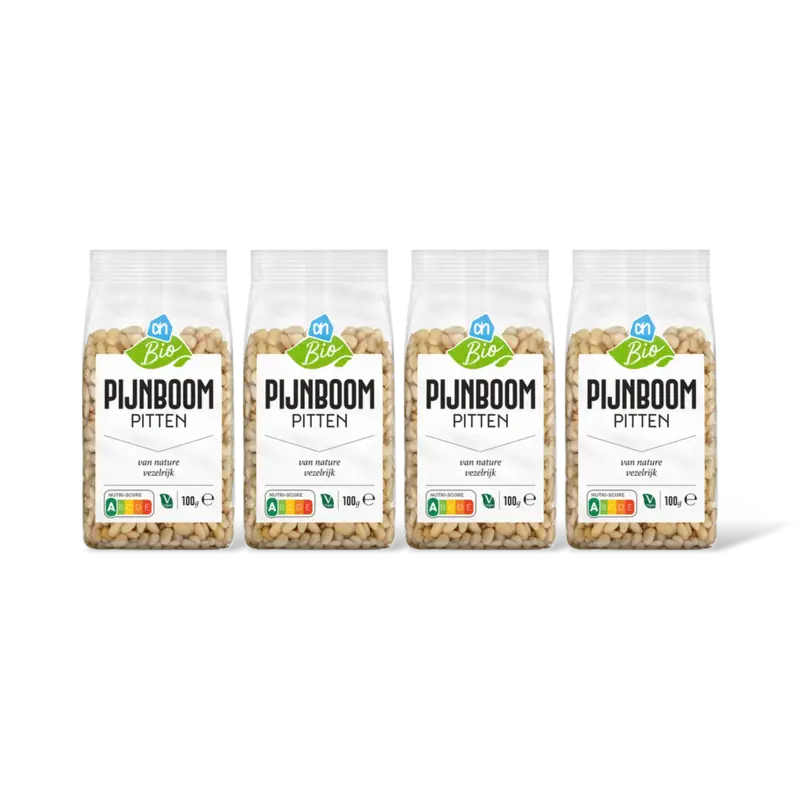 AH Biologisch Pijnboompitten 4-pack