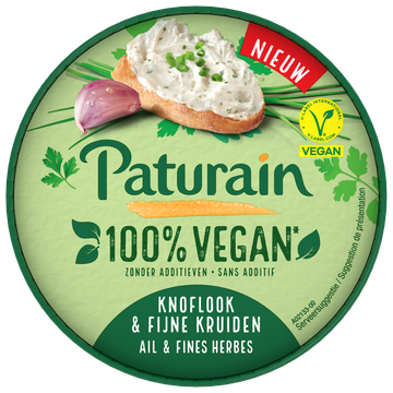 Paturain Vegan  Knoflijk & Fijne Kruiden 140g