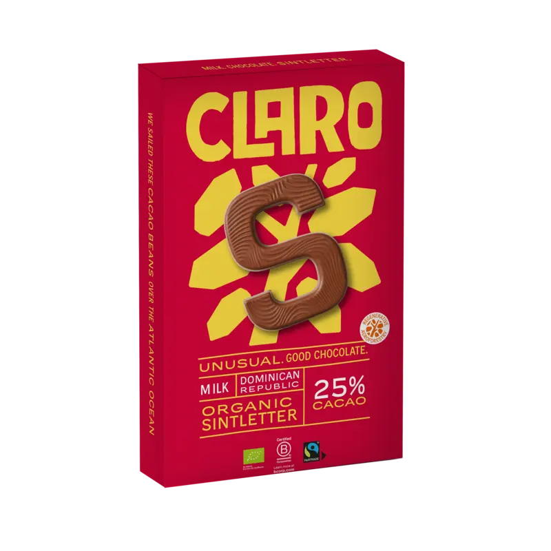 Claro Sintletter melk 25% cacao