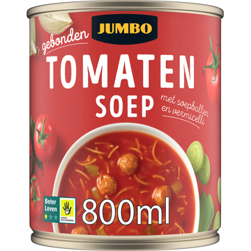 Jumbo Tomatensoep met Soepballetjes 800ML