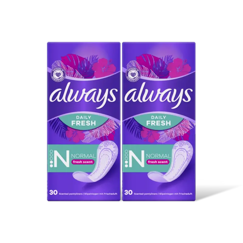 Always Dailies norml fresh scent inlegkruis 2pk