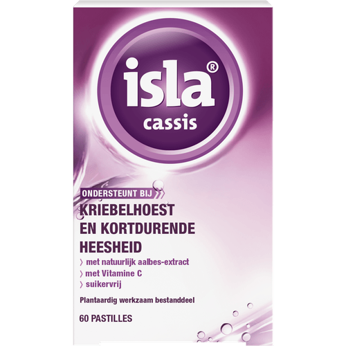 Isla Hoestpastilles cassis 60 stuks