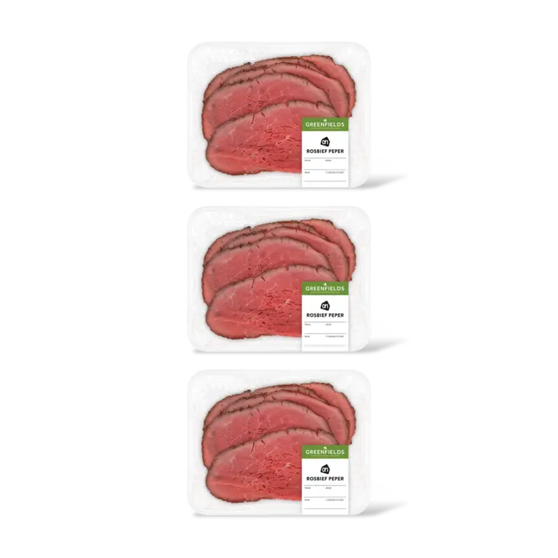 AH Greenfields Rosbief peper kleinverpakking 3-pack