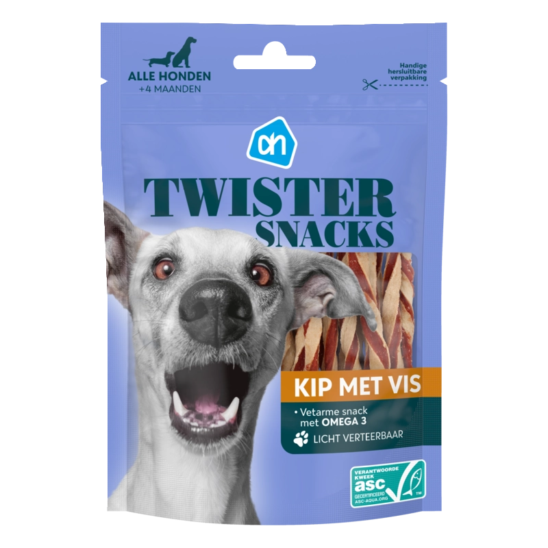 AH Twister snacks kip met vis