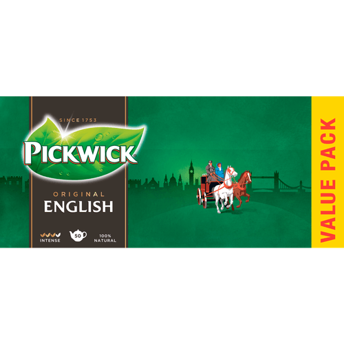 Pickwick English zwarte thee voor pot voordeelpak