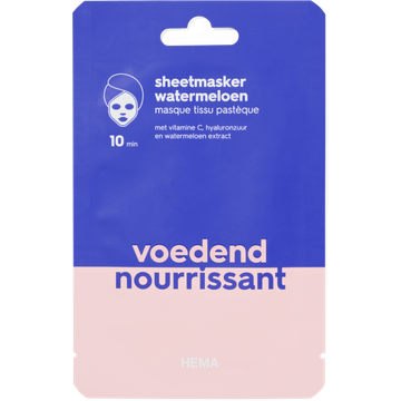HEMA Sheetmasker Watermeloen Voedend 1 x 15 ml