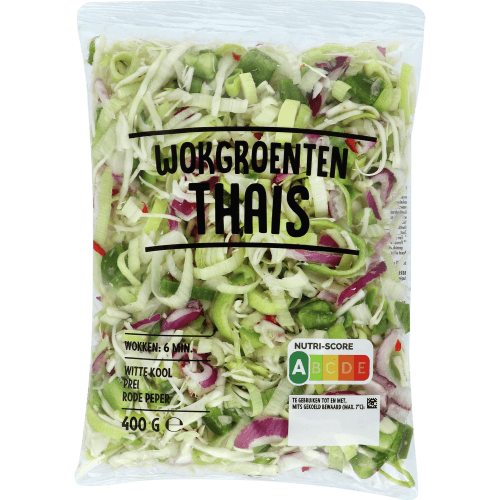 Wokgroente thaise stijl
