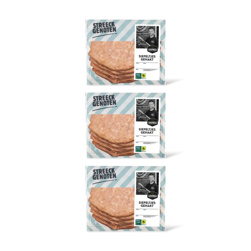 Streeckgenoten Siepeltjes gehakt 3-pack