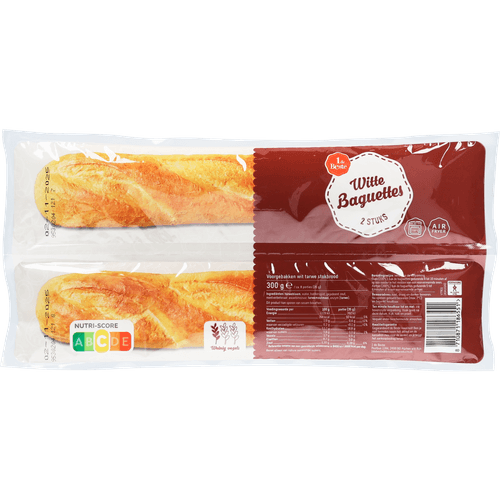 1 de Beste Baguettes wit 2 stuks