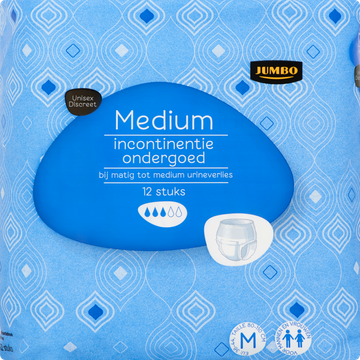 Jumbo Incontinentie Ondergoed Medium 12 Stuks