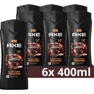 AXE 3-in-1 Douchegel Dark Temptation 400 ML x 6 stuks