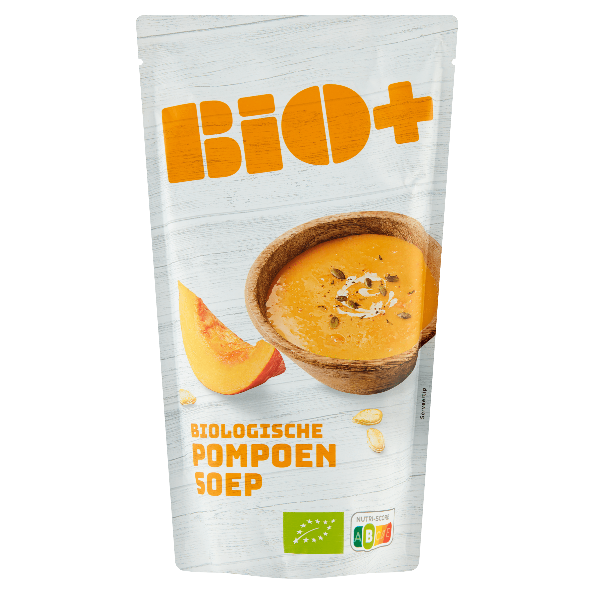 BIO+ Soep in zak Pompoensoep