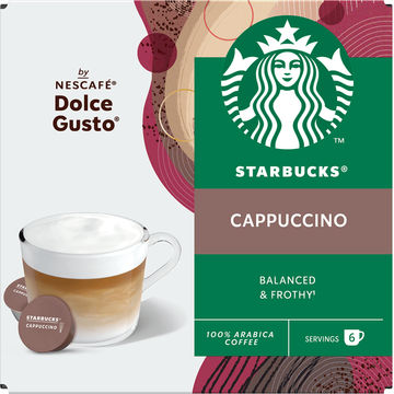 Starbucks® by Nescafé® Dolce Gusto® Cappuccino - 12 koffiecups