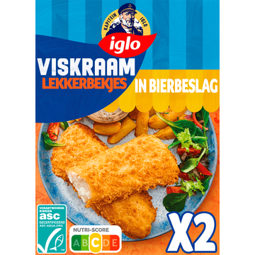 Iglo Viskraam Lekkerbekjes in Bierbeslag 2 Stuks 240 g