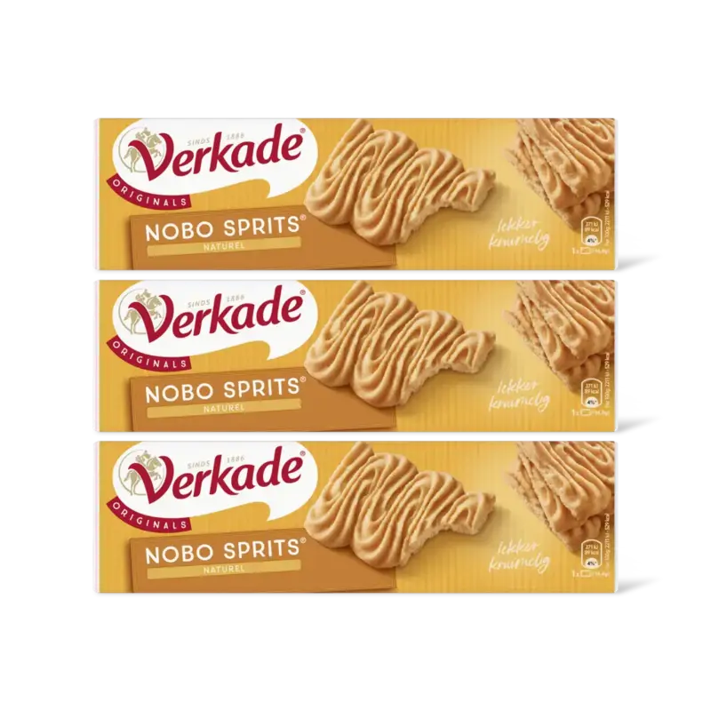 Verkade Nobo sprits naturel 3-pack