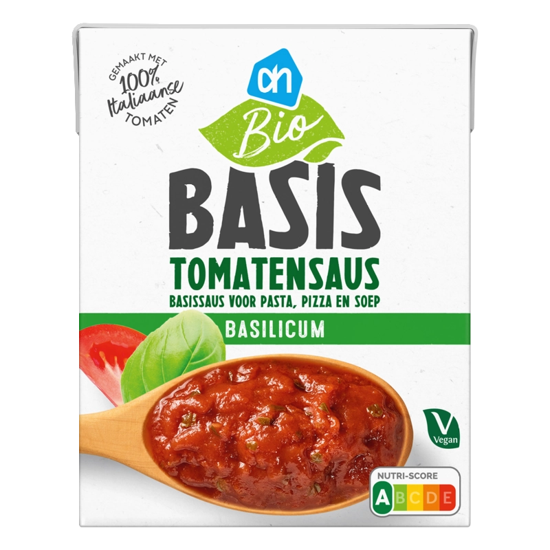 AH Biologisch Basis tomatensaus basilicum