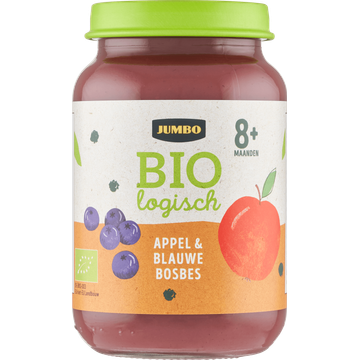 Jumbo Babyvoeding Biologisch Appel & Blauwe Bosbes 8+ Maanden 190 g