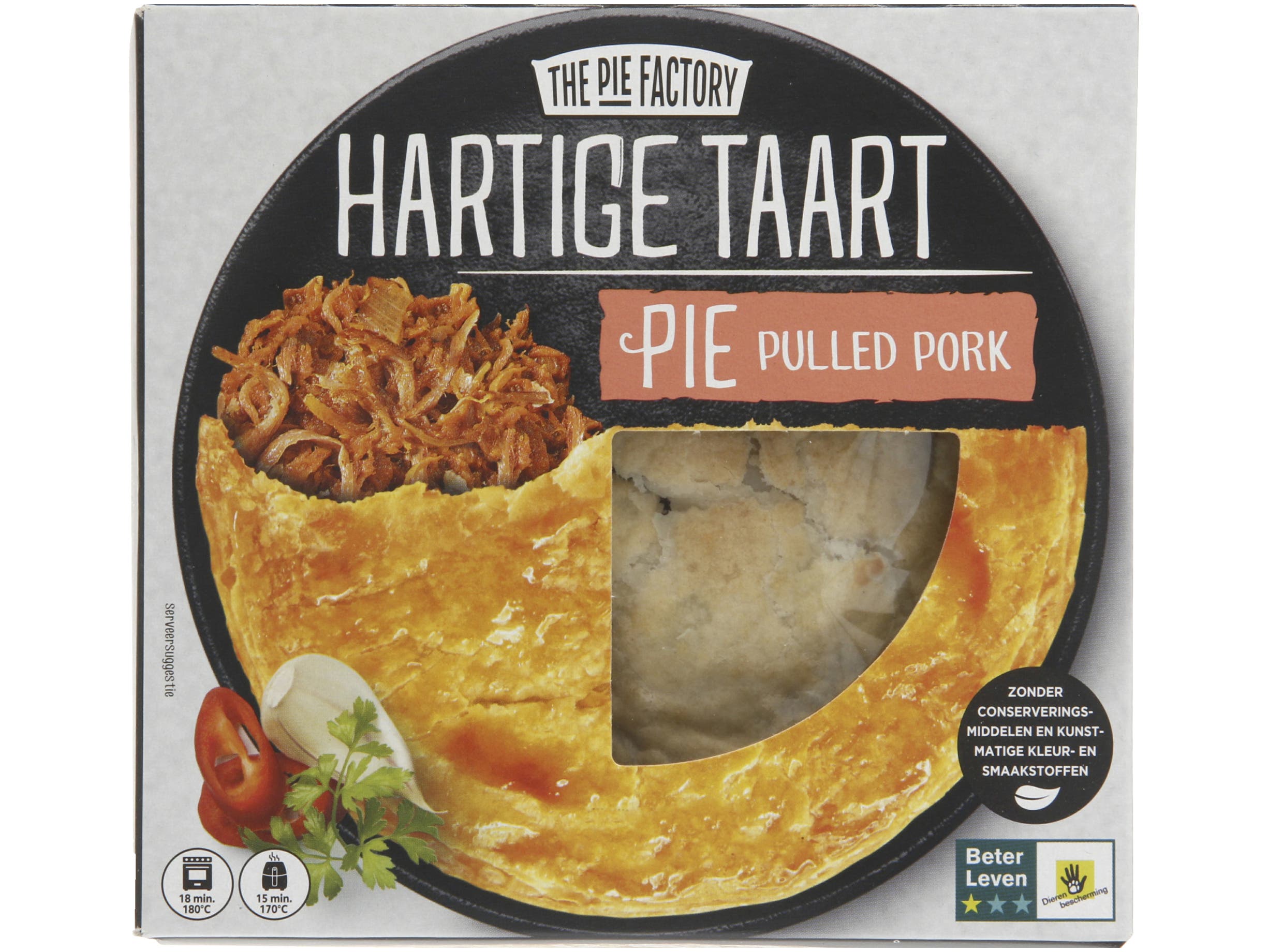 Hartige taart pulled pork