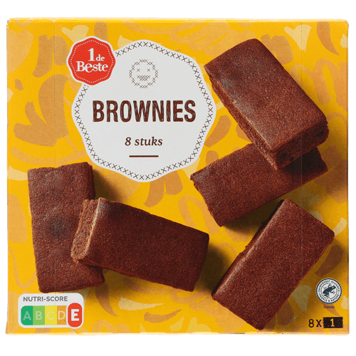 1 de Beste Brownieblokjes 8 st.