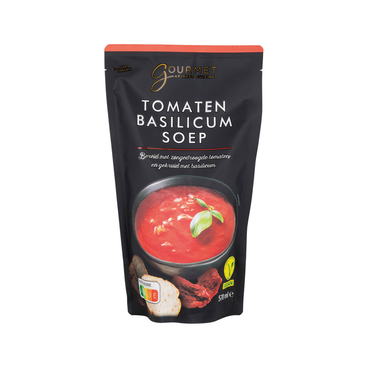 Tomaten-basilicumsoep