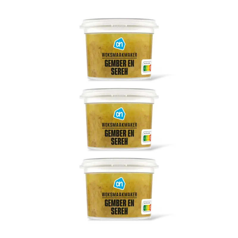 AH Woksmaakmaker gember en sereh 3-pack
