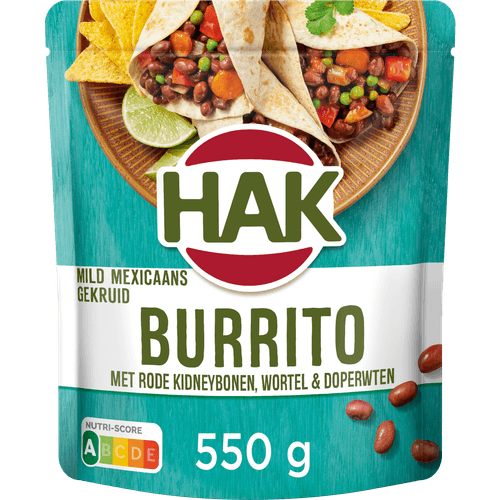 Hak Burritoschotel bonen-groente-saus