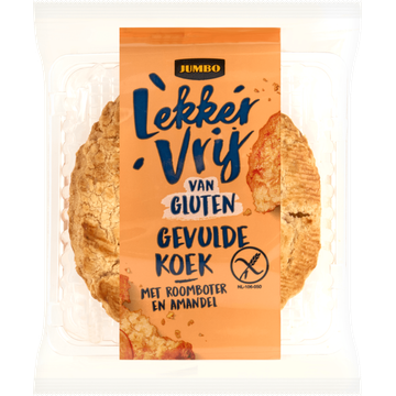 Jumbo Lekker Vrij van Gluten Gevulde Koek 60 g