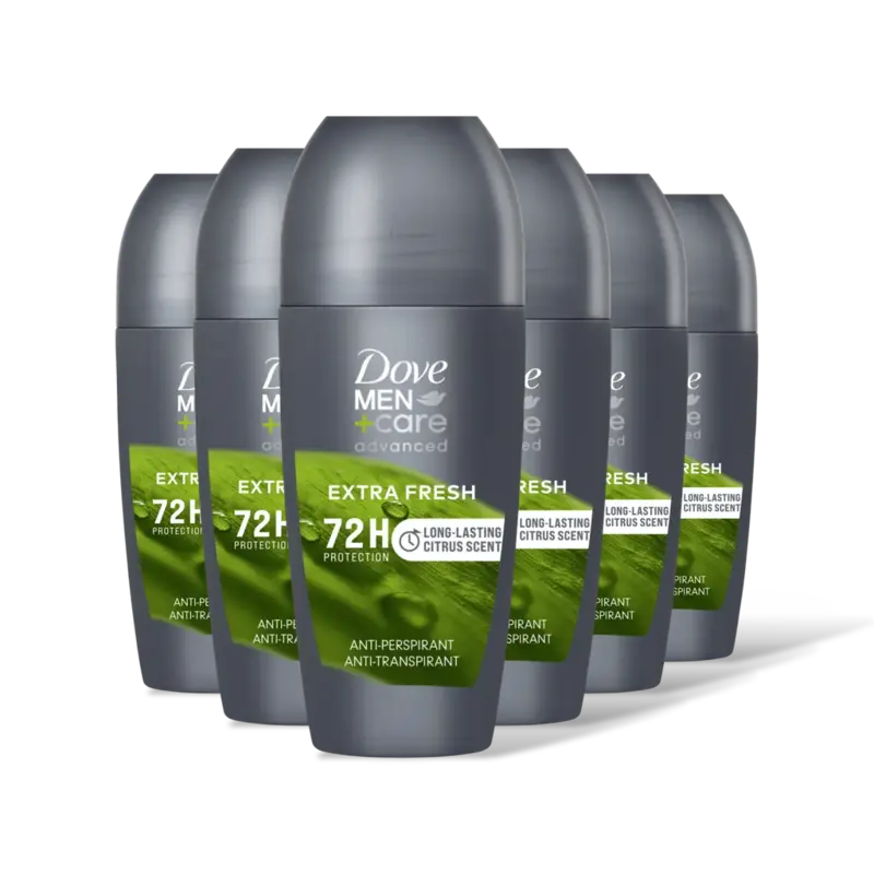 Dove Men+care extra fresh roller 6-pack