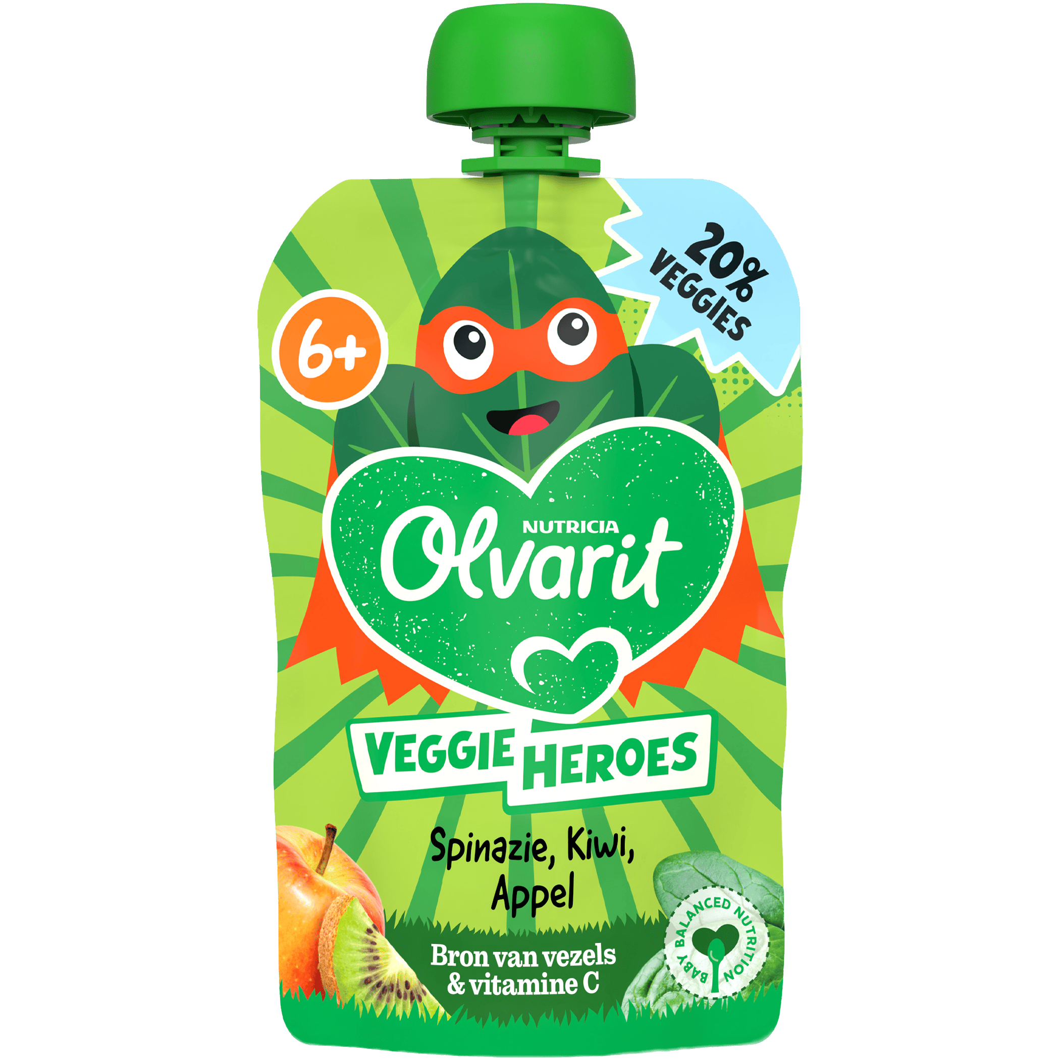 Olvarit Knijp 6m406 spinazie kiwi appel