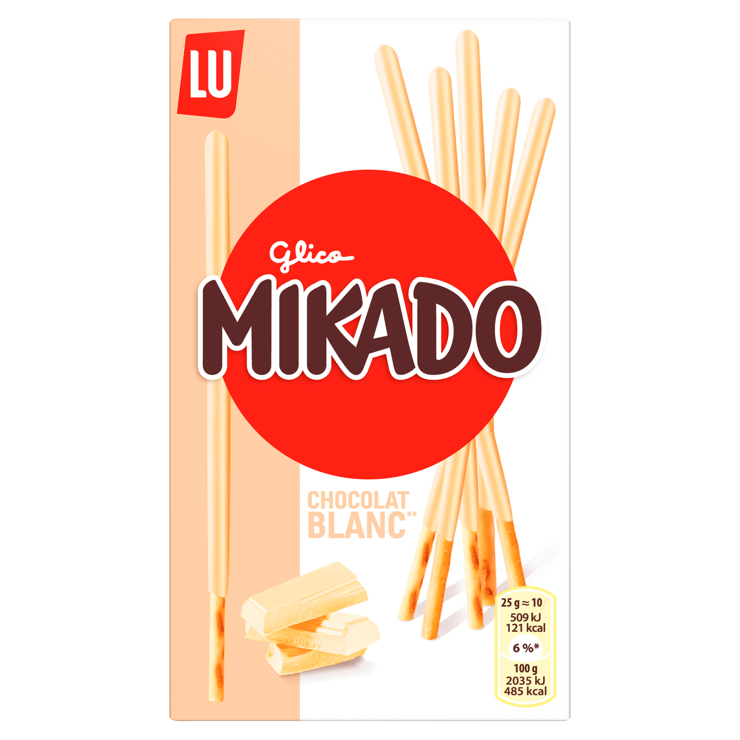 Lu Mikado Chocolade Koekjes Wit