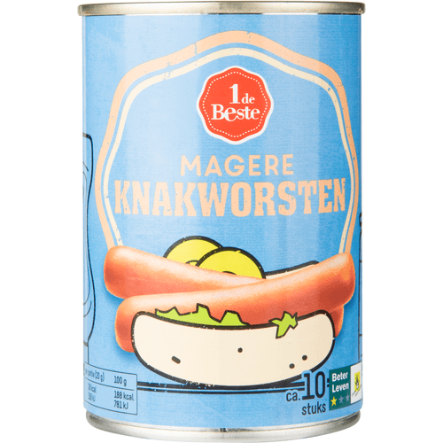 1 de Beste Knakworst mager