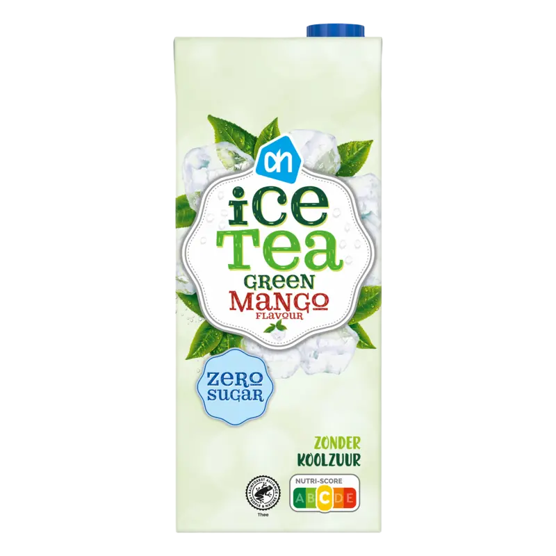 AH Ice tea green mango zero zonder koolzuur