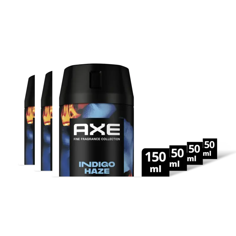 Axe Indigo haze deodorant body spray 6-pack
