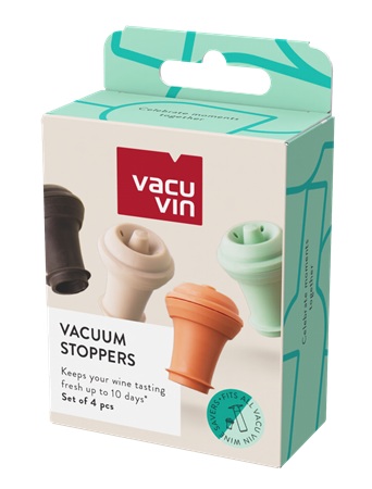 Vacu Vin Wine Stoppers Loop - set van 4