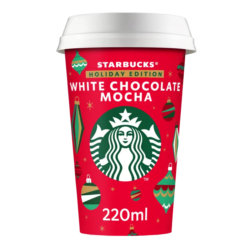 Starbucks Holiday edition white chocolate mocha