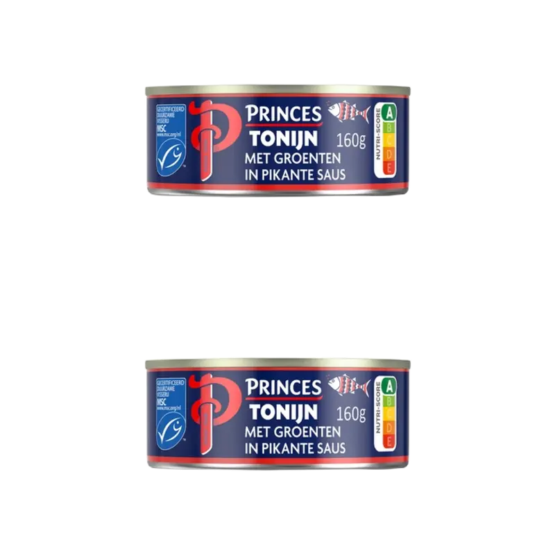 Princes tonijnstukken met groenten 2-pack