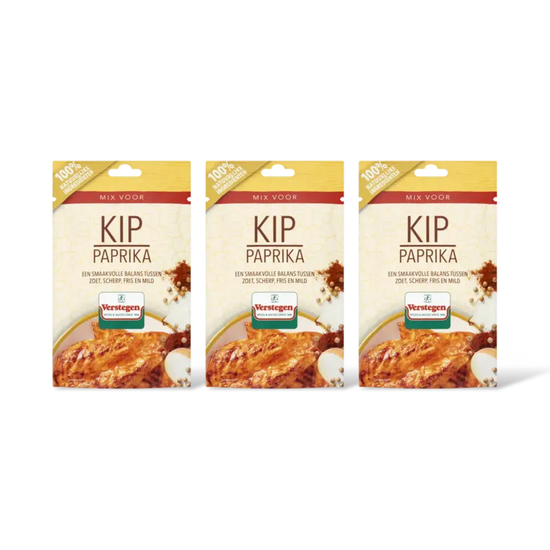 Verstegen Kruidenmix voor kip met paprika 3-pack