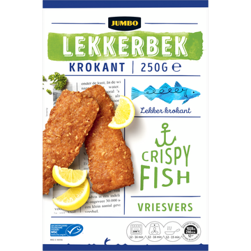 Jumbo Lekkerbek Krokant 2 stuks 250 g