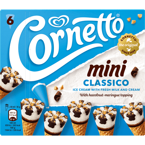 Ola Cornetto mini classic 6 st.