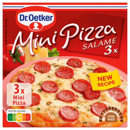 Dr. Oetker Mini pizza salame 3 stuks