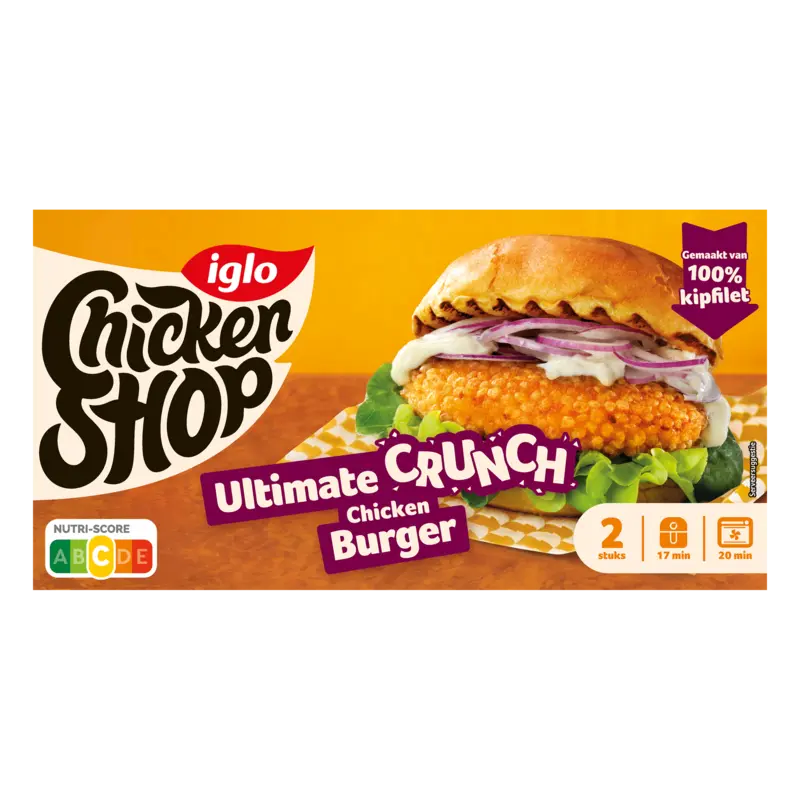 Iglo Chicken shop burger ultimate crunch