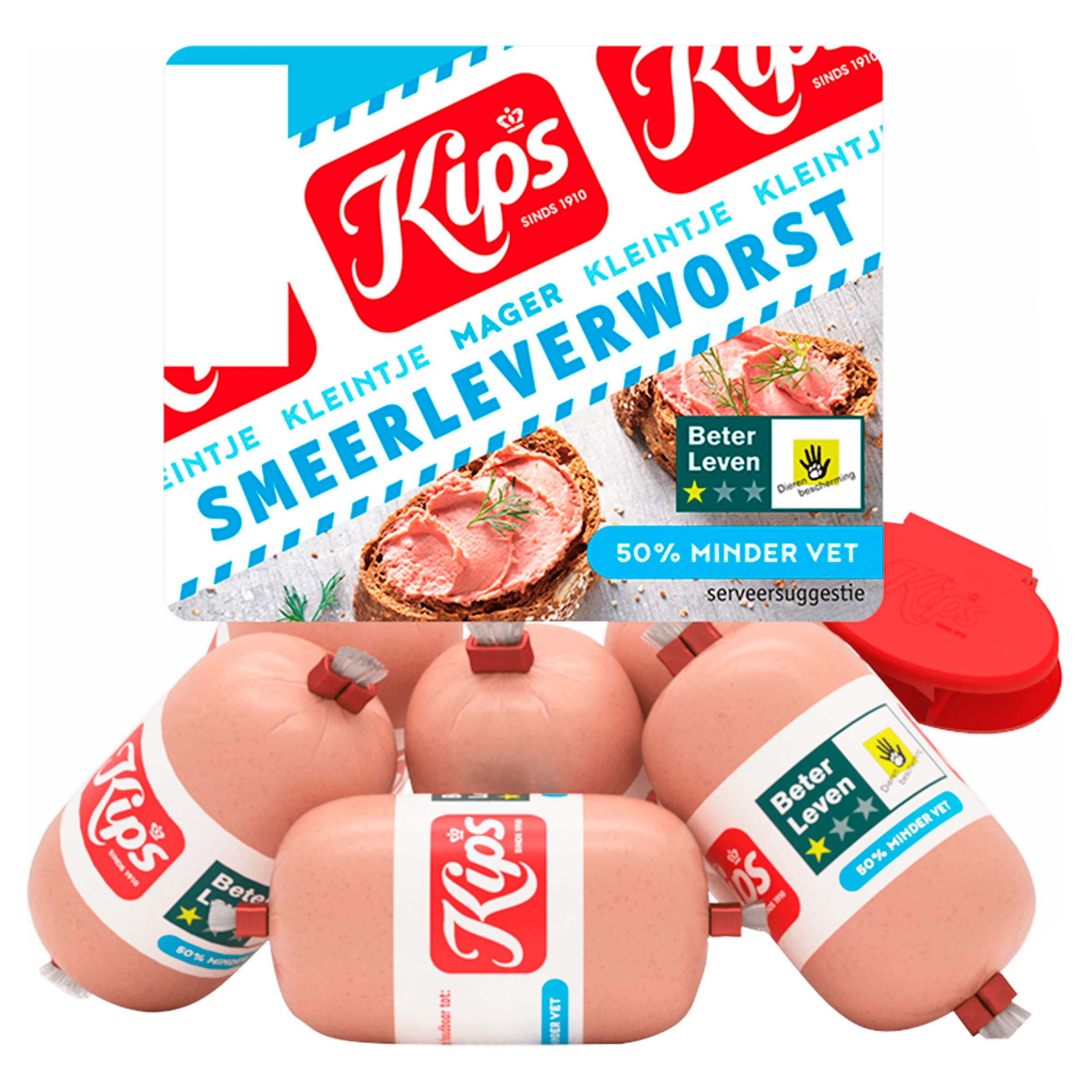 Kips Kleintje smeerleverworst mager