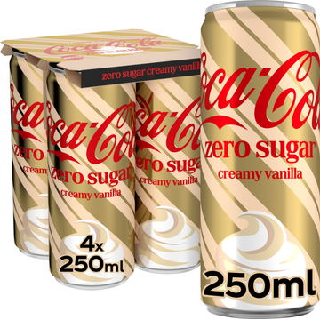 Coca-Cola Zero Sugar Holiday Creamy Vanilla 250ml Blik
