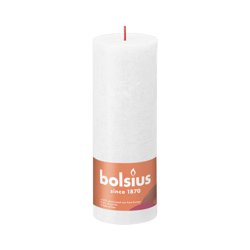 Bolsius Kaars rustiek wit