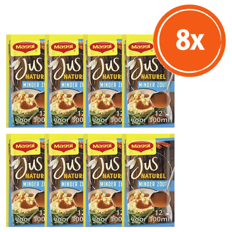Maggi Jus naturel minder zout 8-pack