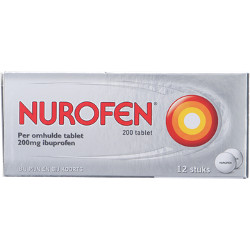 Nurofen Ibuprofen tabletten 200 mg, 12 stuks