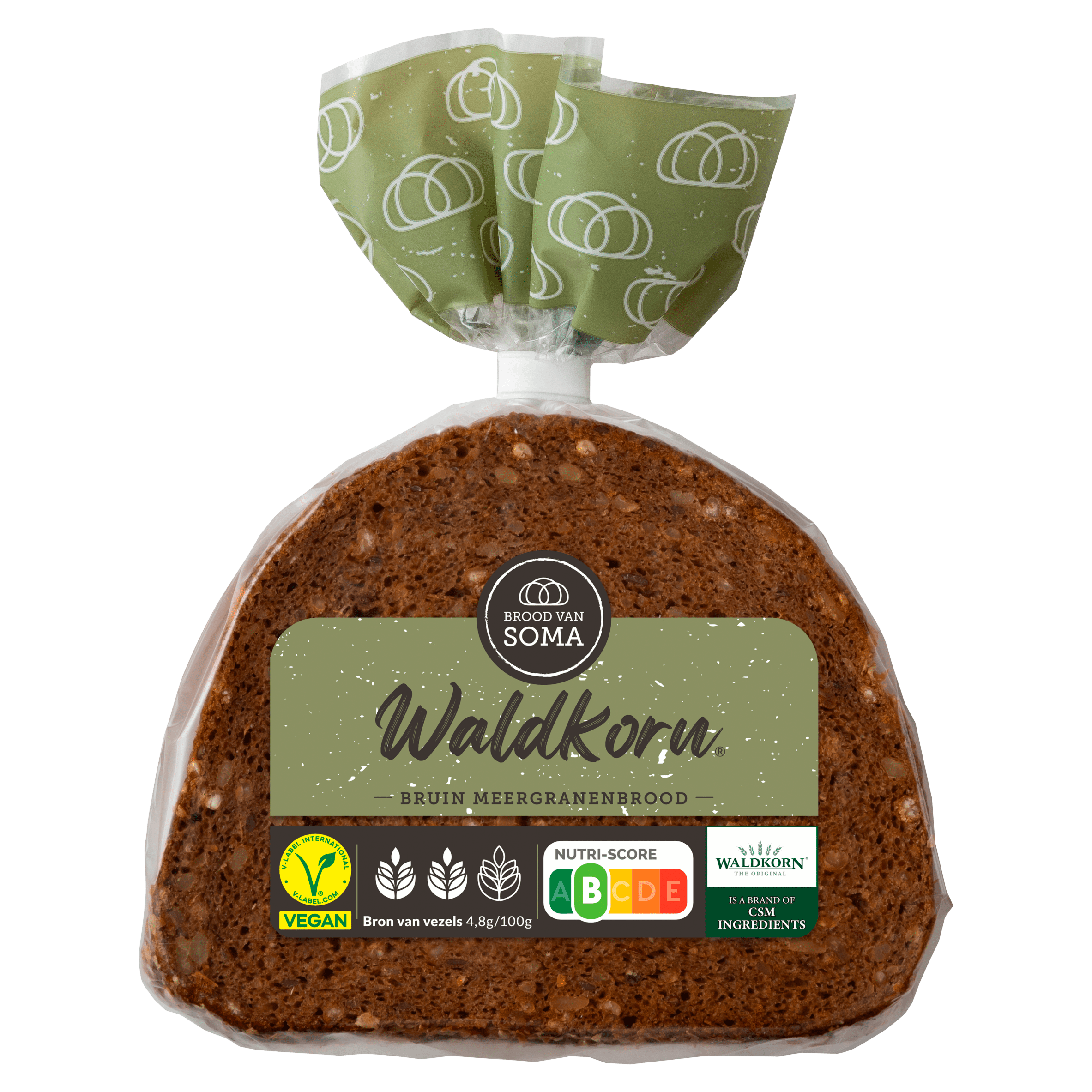 Brood van Soma Waldkorn tarweroggebrood