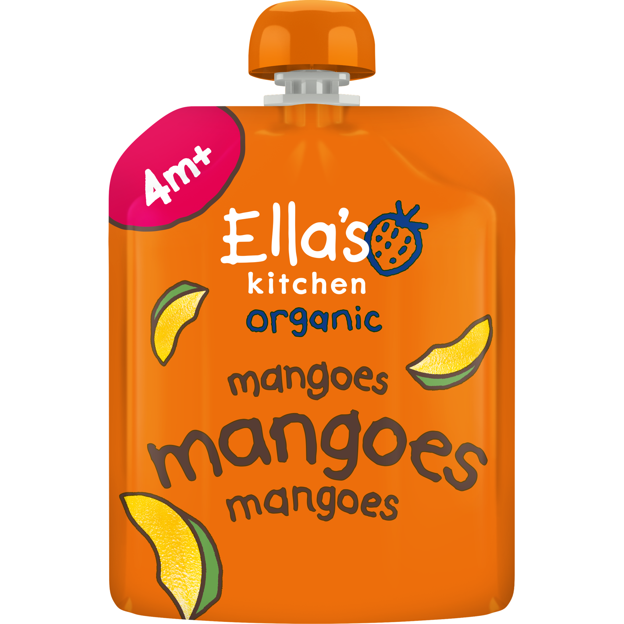 Ella's Kitchen Bio Knijpfruit Mango 4+ Maanden 70 gram
