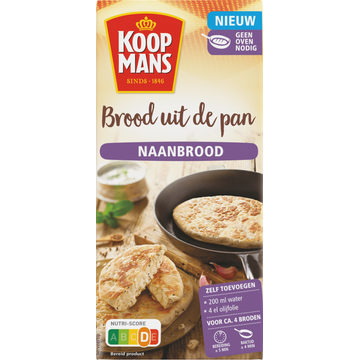 Koopmans Brood uit de Pan Naanbrood flatbread bakmix