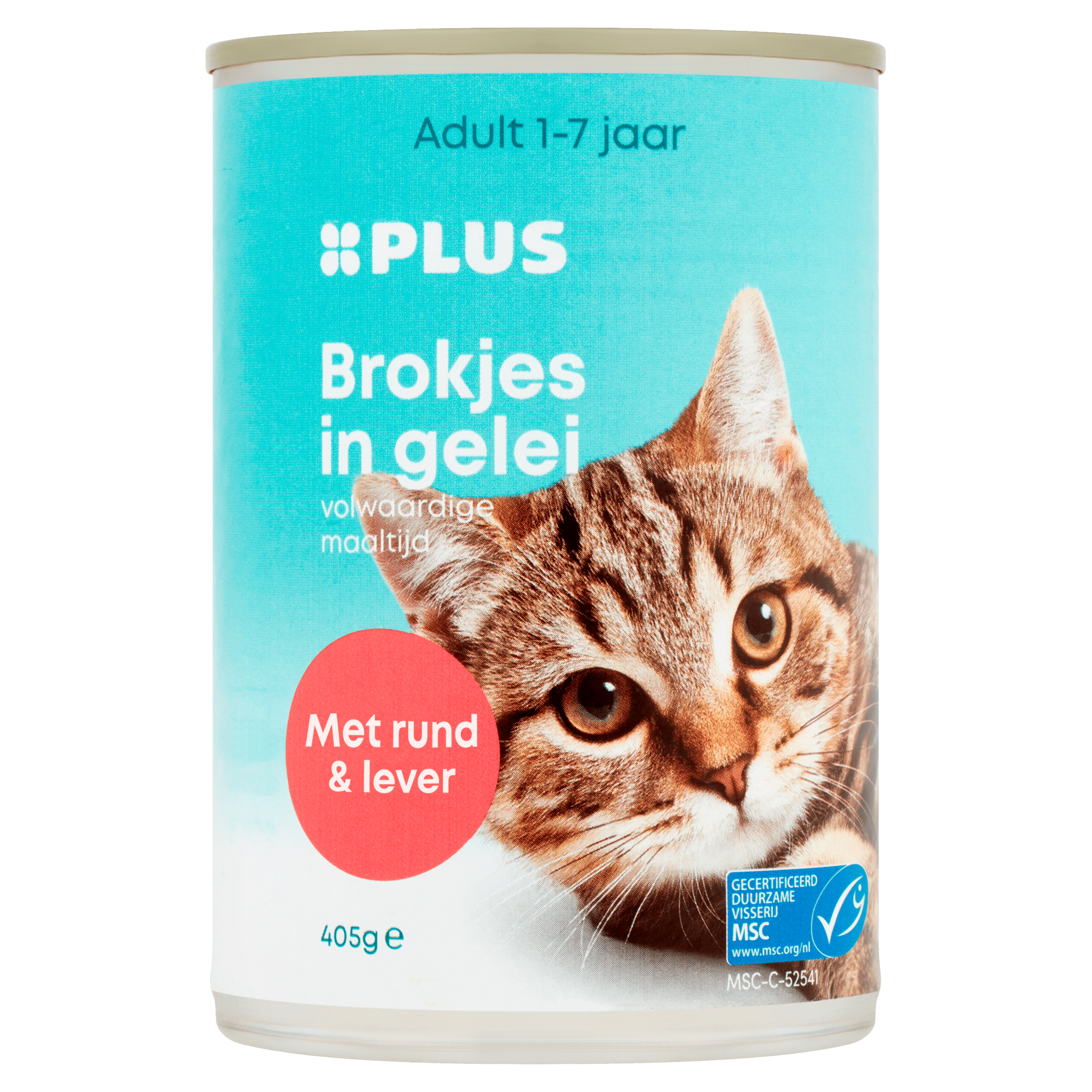 PLUS Brokjes in gelei Rund & lever